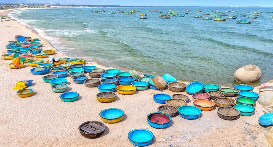 Beach in Binh Thuan, Vietnam