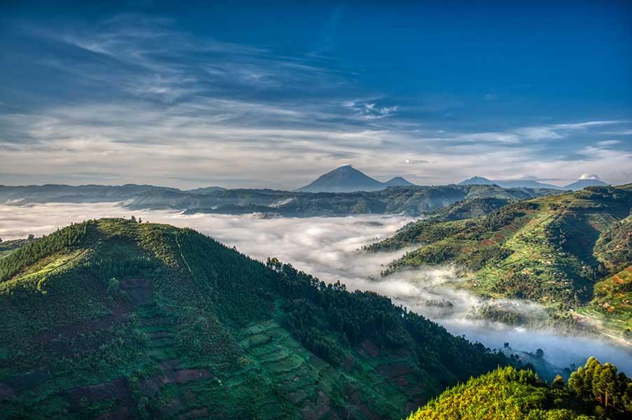 A beautiful landscape in Uganda