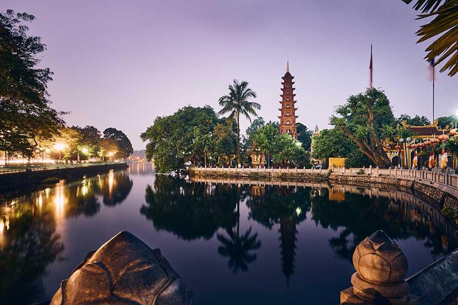 West lake Tran Quoc Pagoda