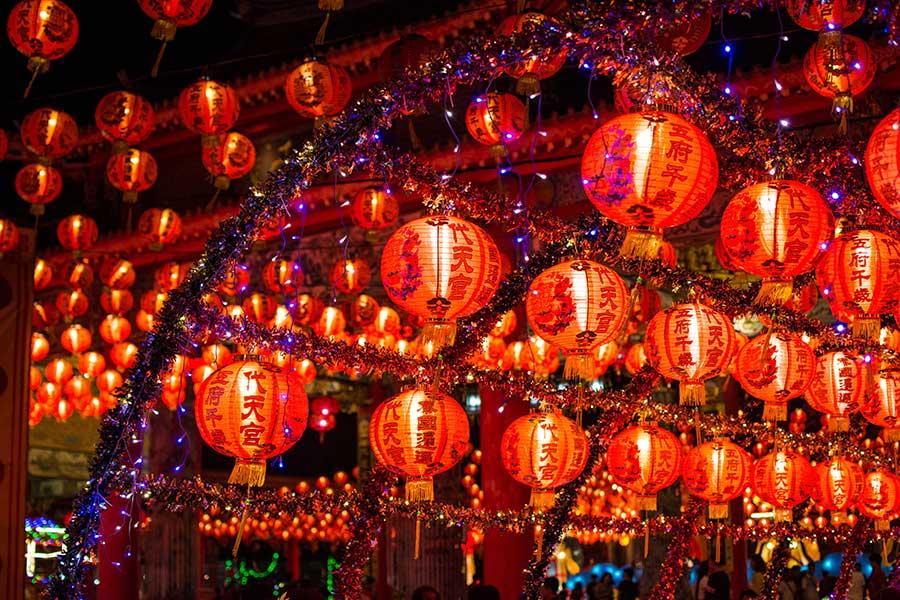 Traditional asian lanterns