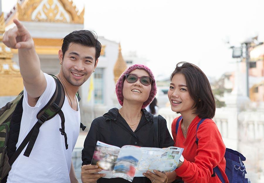 Tourists in vietnam