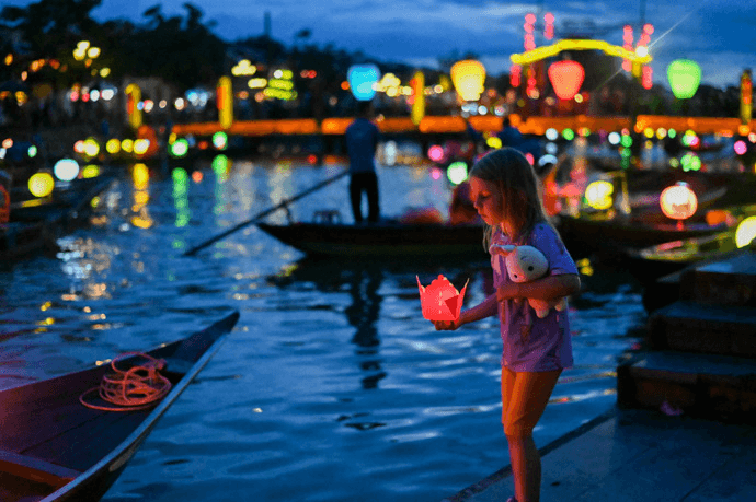 Hoi An ancient town with lanterns